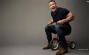 John Cena in an adorable shot - an American professional wrestler